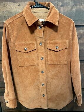 Like NEW Everlane Tan Oversized Corduroy Shirt Jacket
